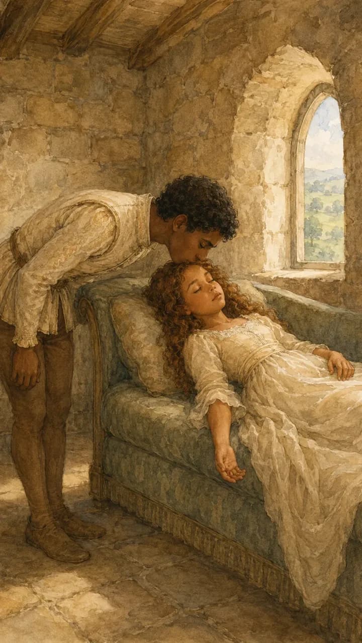 Cover illustration for Sleeping Beauty
