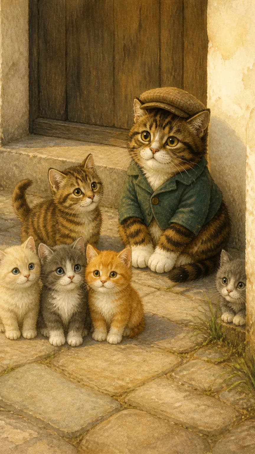 Cover illustration for The Tale of Tom Kitten